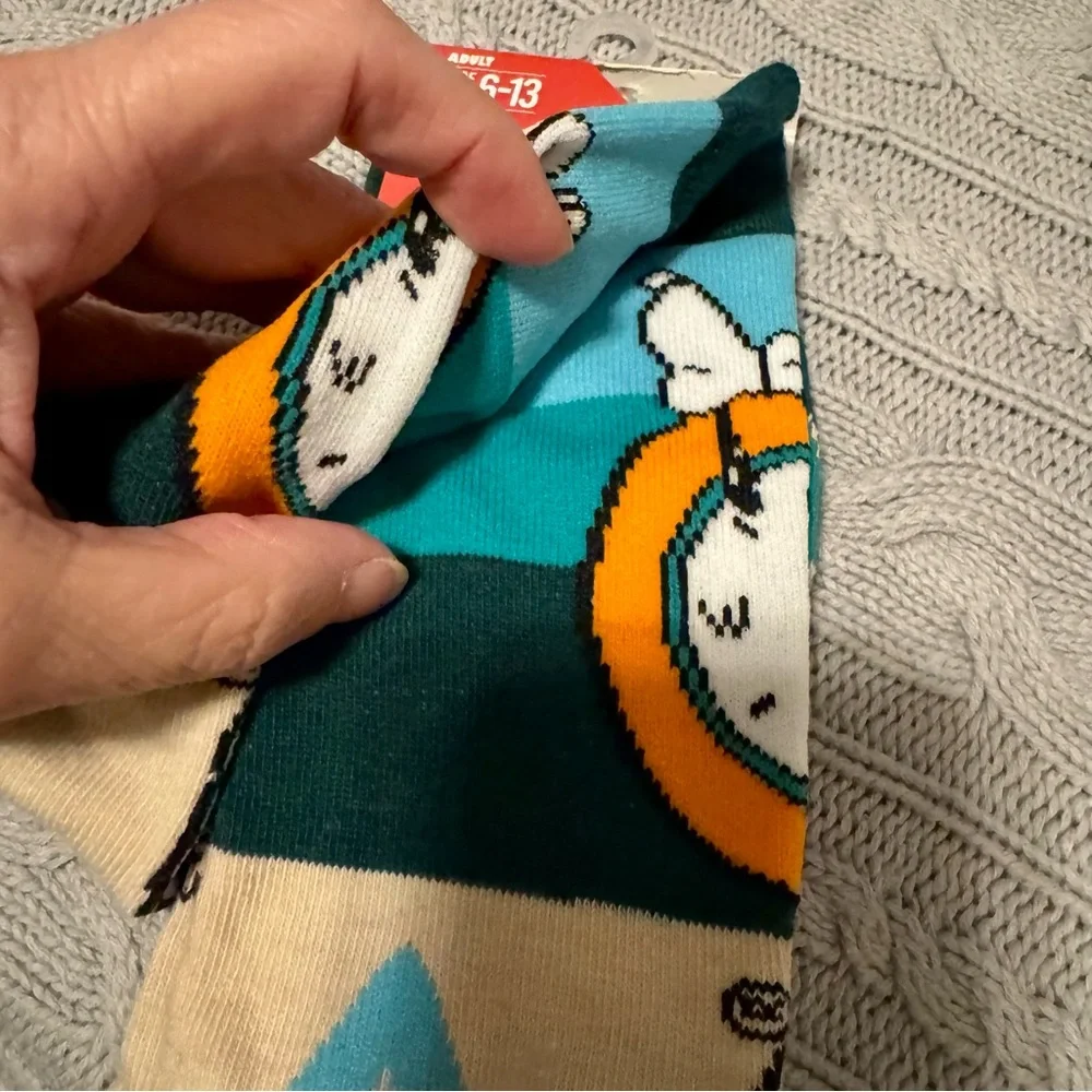 Snoopy Peanuts Hiking Sock Bundle - 2 Pair - NEW